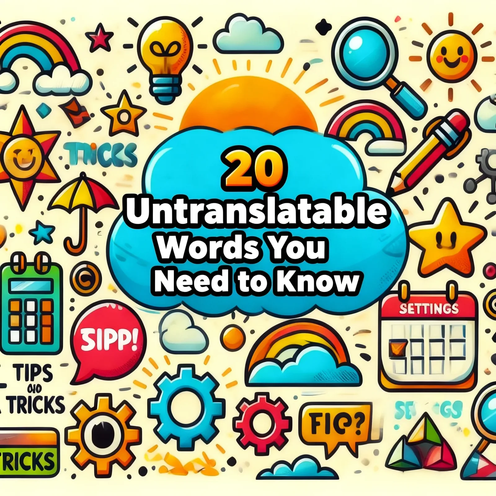 20 untranslatable words from languages around the world