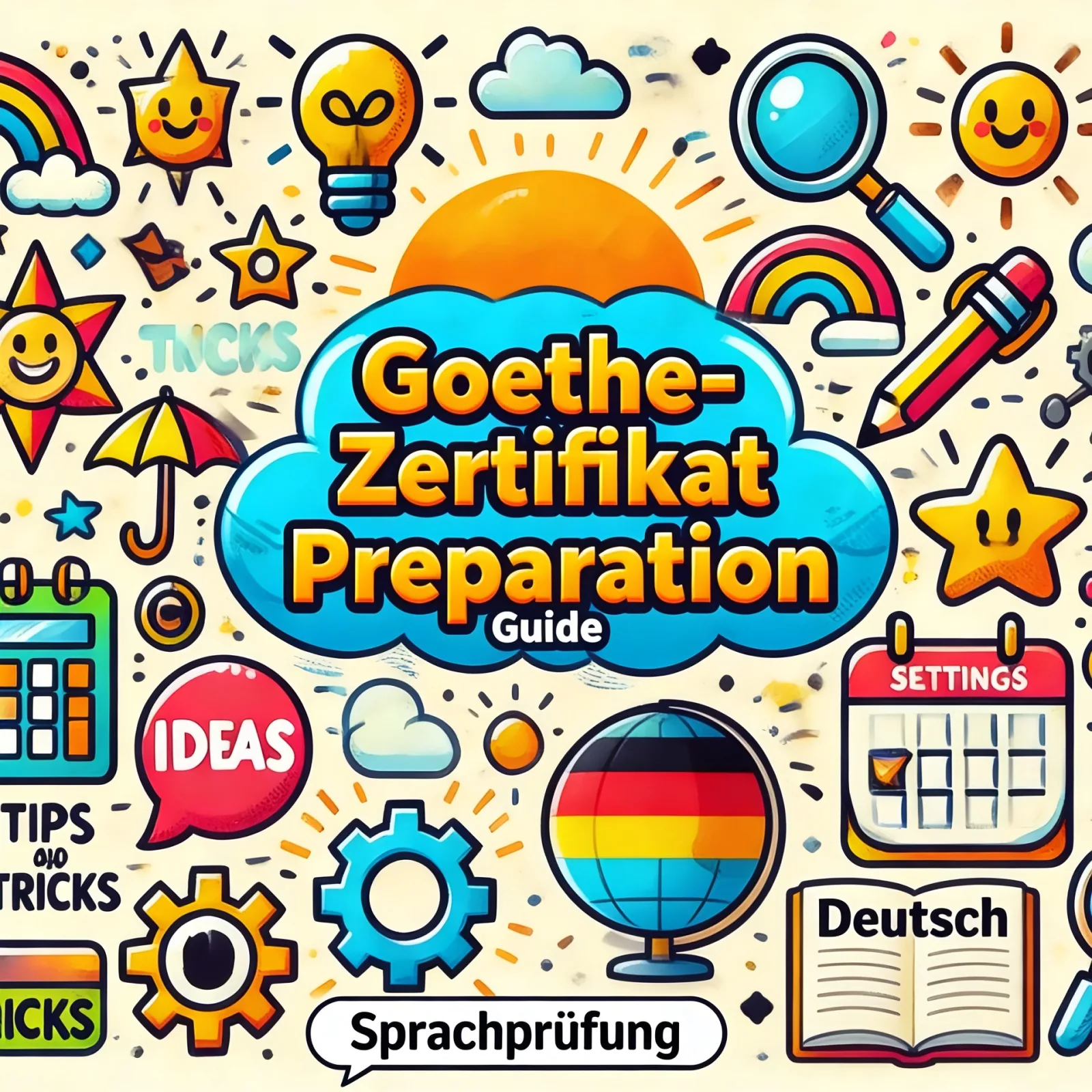 Student preparing for the Goethe-Zertifikat German language certification exam